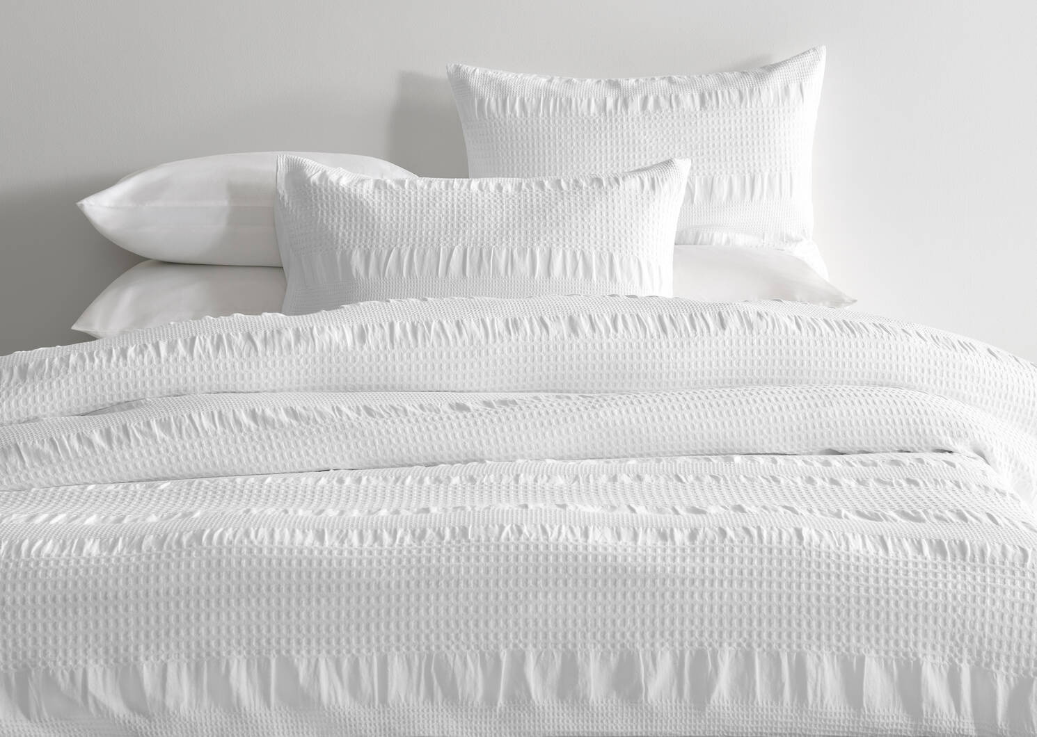 Juliet Cotton Duvet Set White