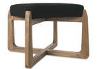 Brona Square 20" Ottoman -Amalie Black