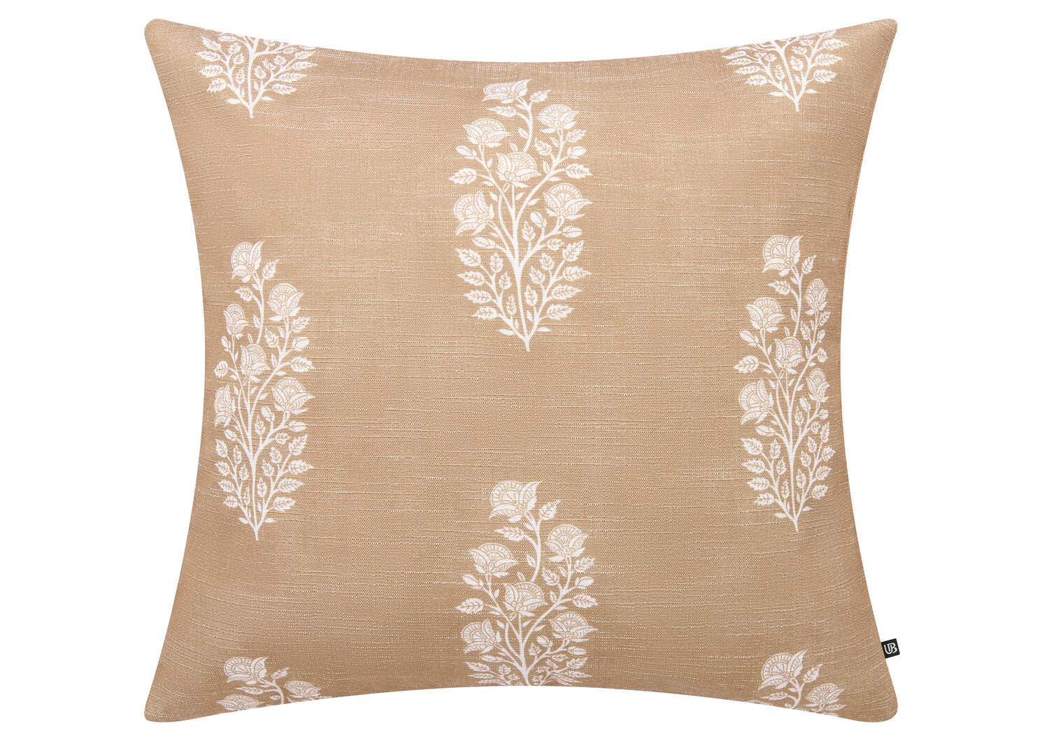 Coussin Soraya 20x20 caramel/ivoire