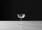 Violet Coupe Glass Clear