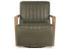 Fauteuil piv. en cuir Simone -Ari mousse