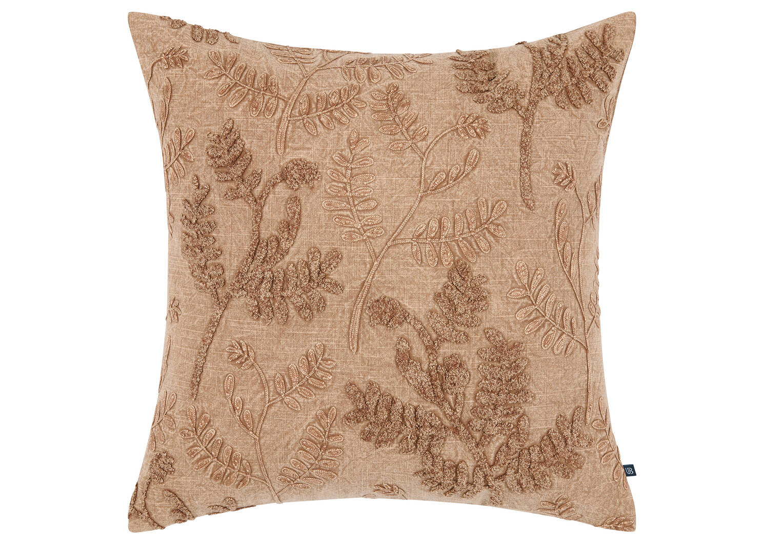 Coussin en coton Gemma 20x20 caramel