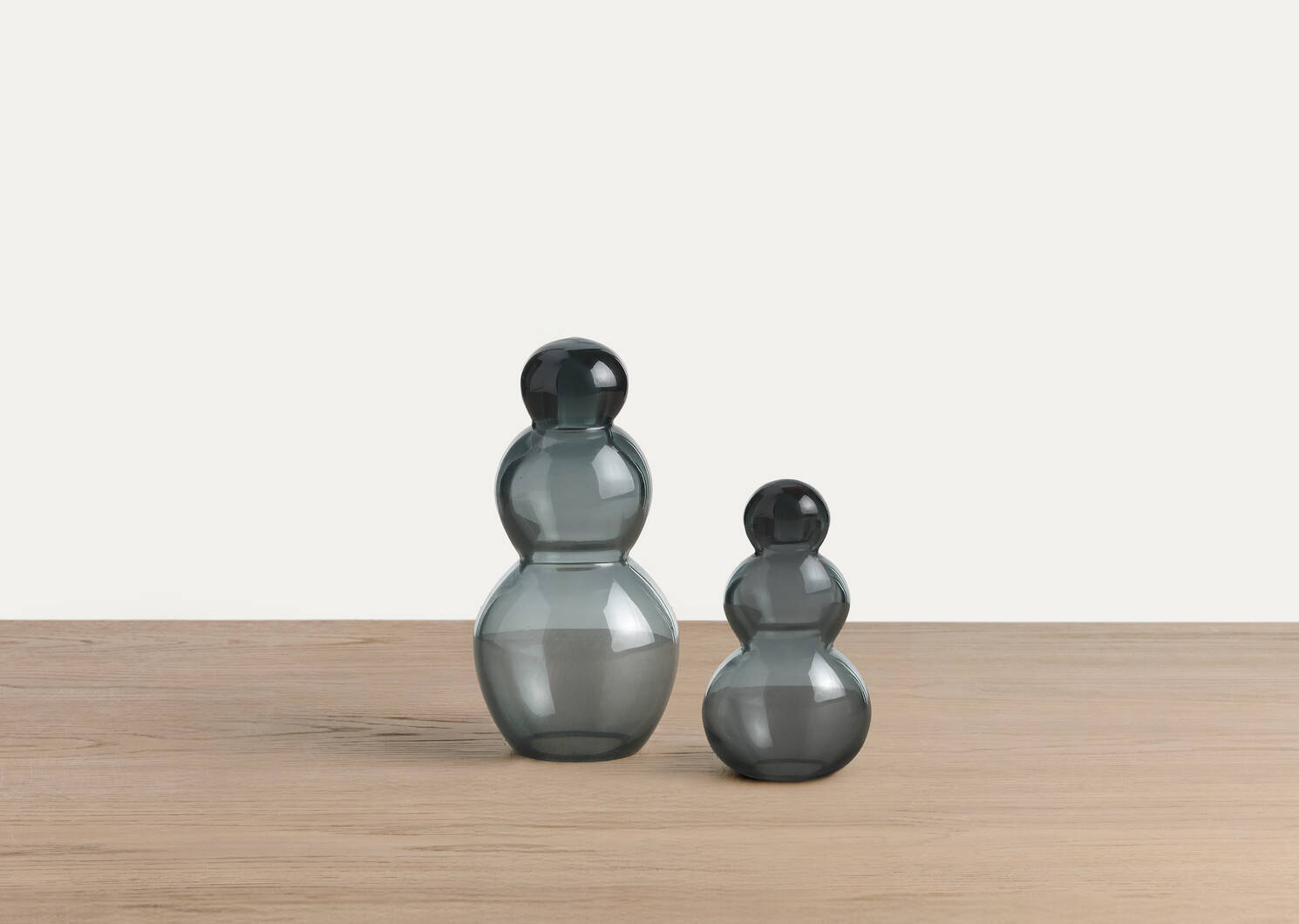 Frosty Snowman Decor Tall Grey