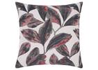 Myriad Leaf Toss 20x20 Red/Grey/Pink