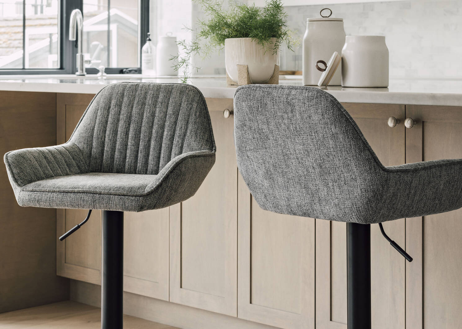 Dorian Adjustable Stool -Brego Grey
