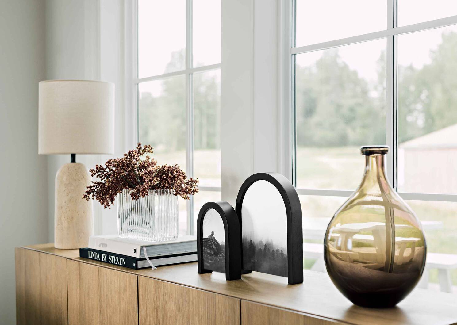 Cadre en arc Villa 5x7 noir