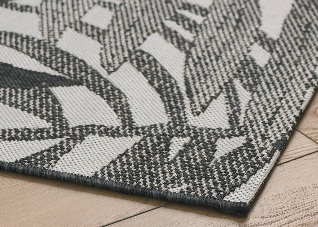 Tapis ext. Makaha 63x91 noir/gris