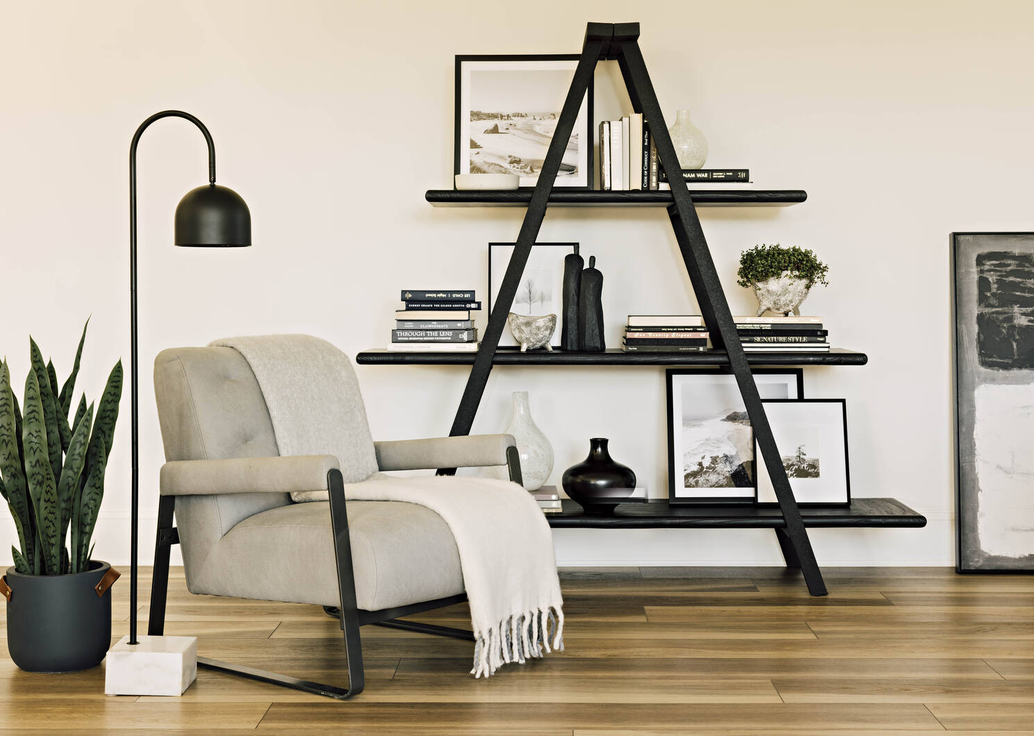 Fauteuil Randel -Russ étain
