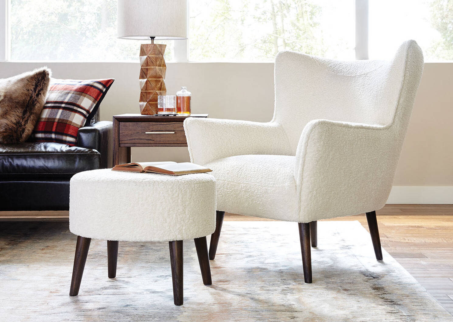 Dolly Ottoman -Woolly Natural