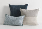 Blue Overalls Pillow Set