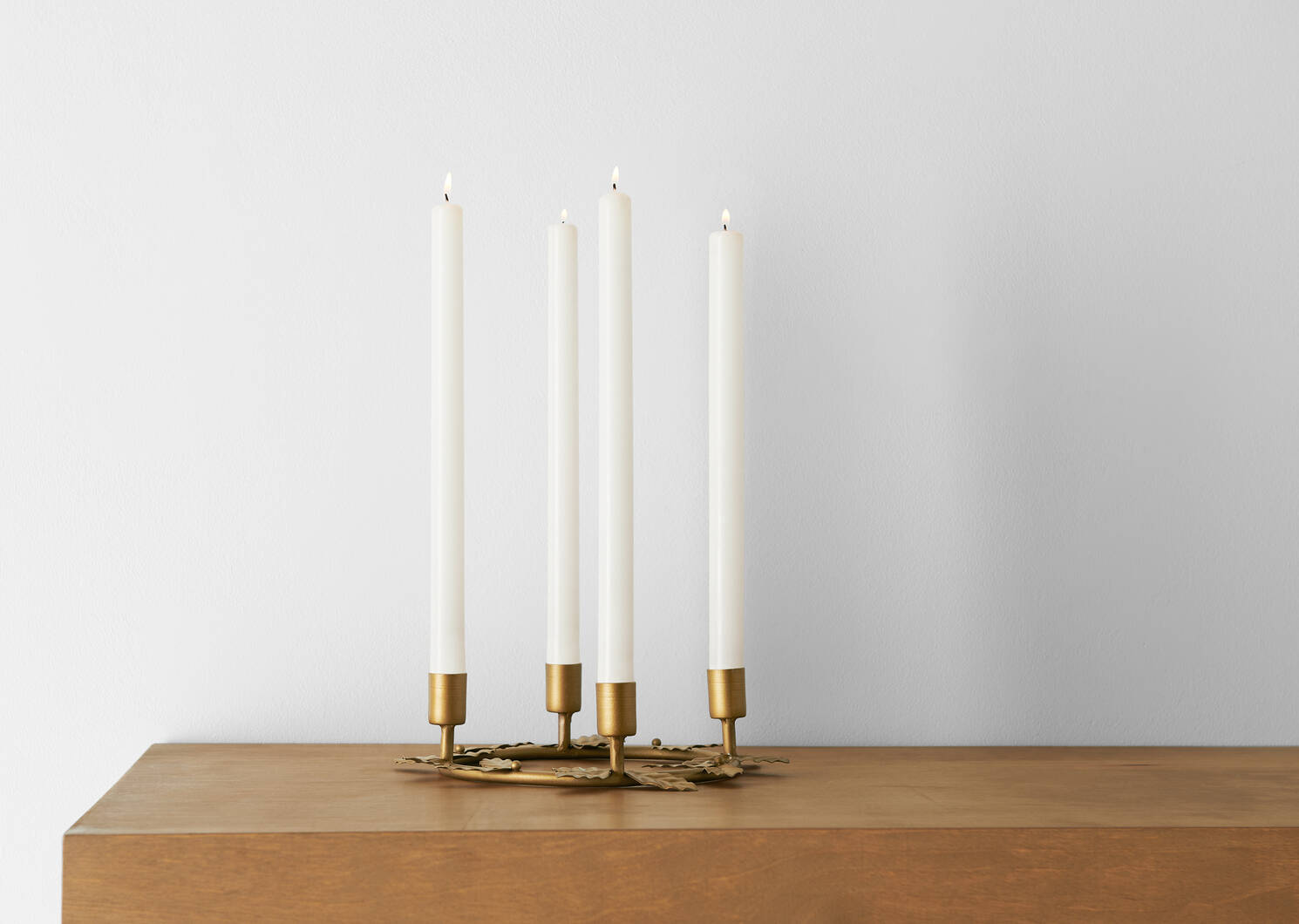 Holly Wreath Candle Holder