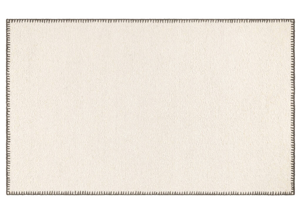 Layton Wool Rug 96x120 Ivory/Grey