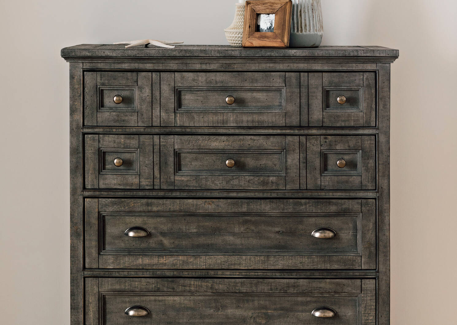 Parker 5 Drawer Chest -Heron Grey