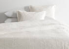 G ens. housse couette coton Sima blanc