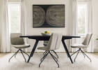 Felix Swivel Dining Chair -Leroy Fog
