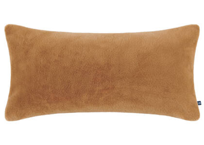 Laurent Faux Fur Pillow 12x22 Caramel