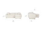 Ellison Sofa Chaise -Luly Ivory, RCF
