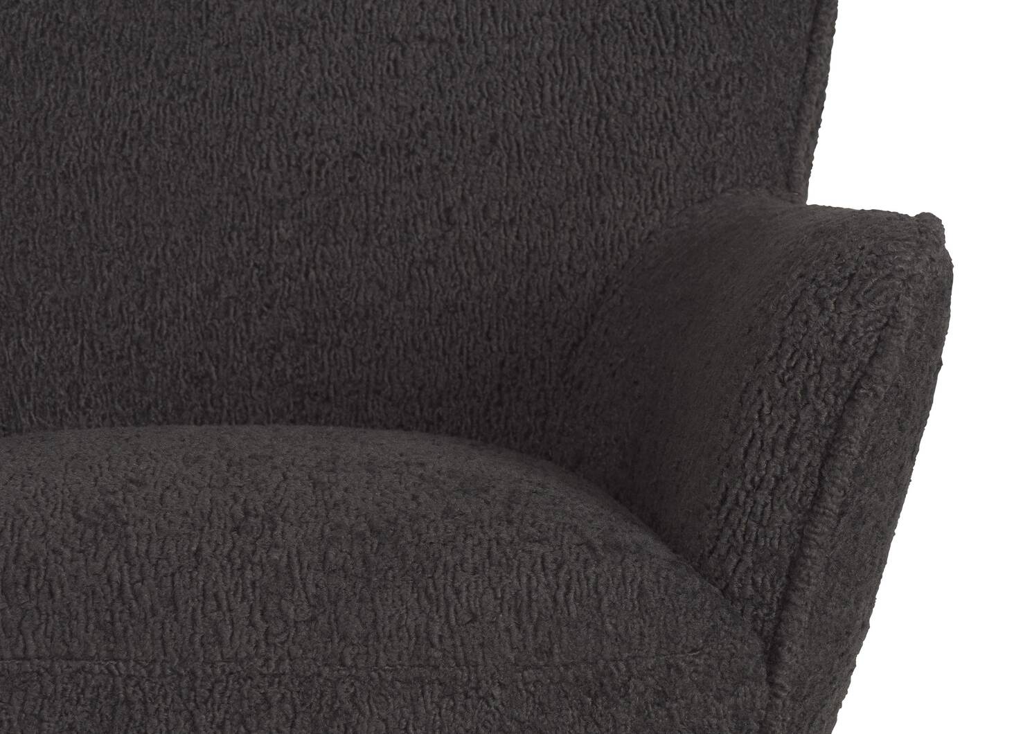 Fauteuil Dolly -Woolly charbon