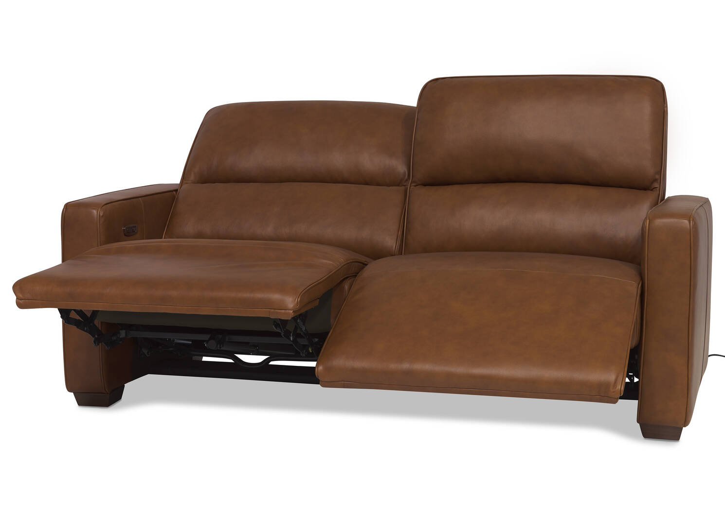 Reese Leather Reclining Sofa -Arlo Rum