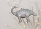 Ornement dinosaure Danny argenté
