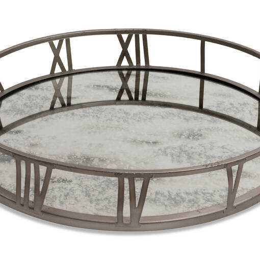 Galena Mirrored Tray Round