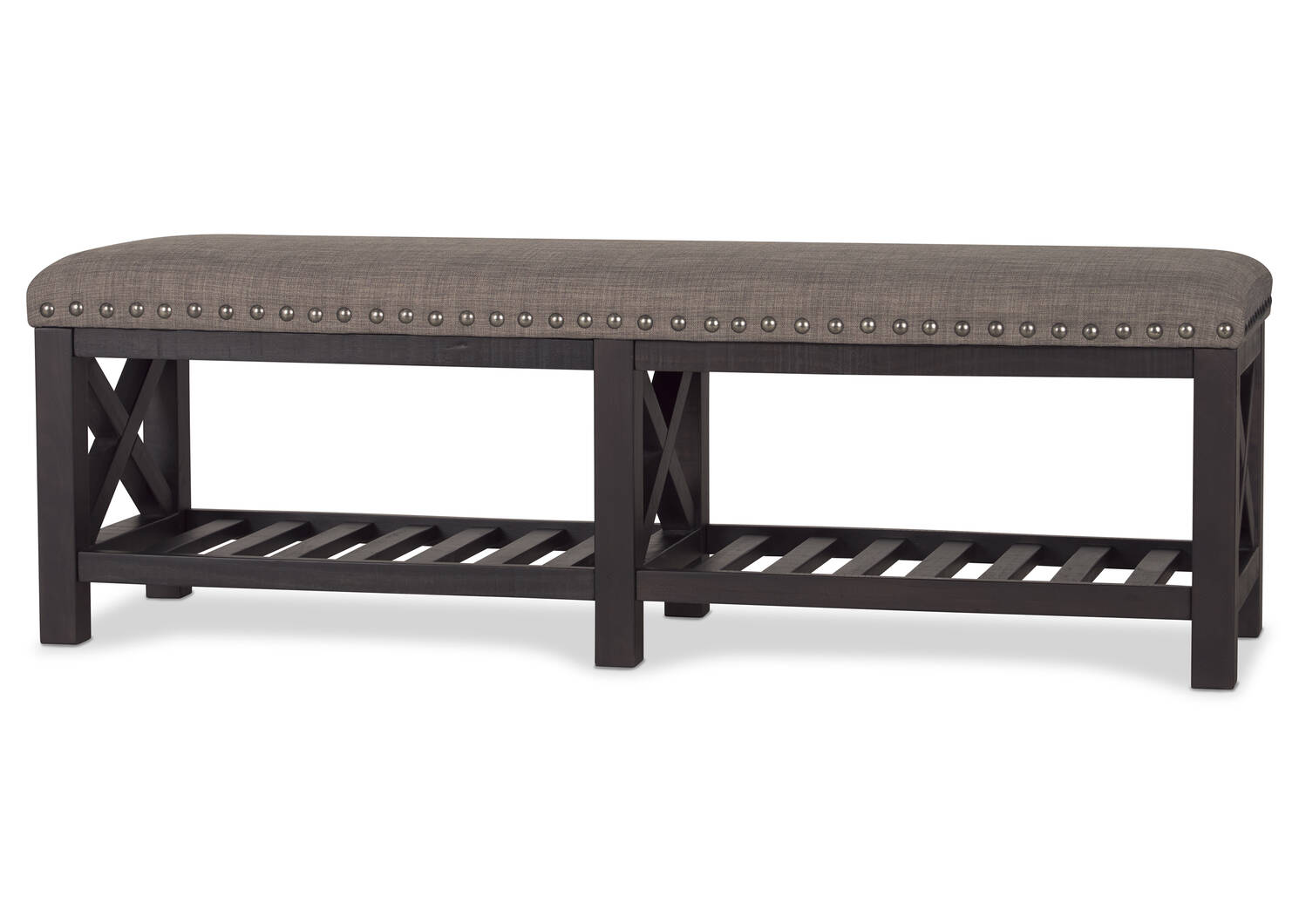 Ironside Bench -Khal Café/Grey