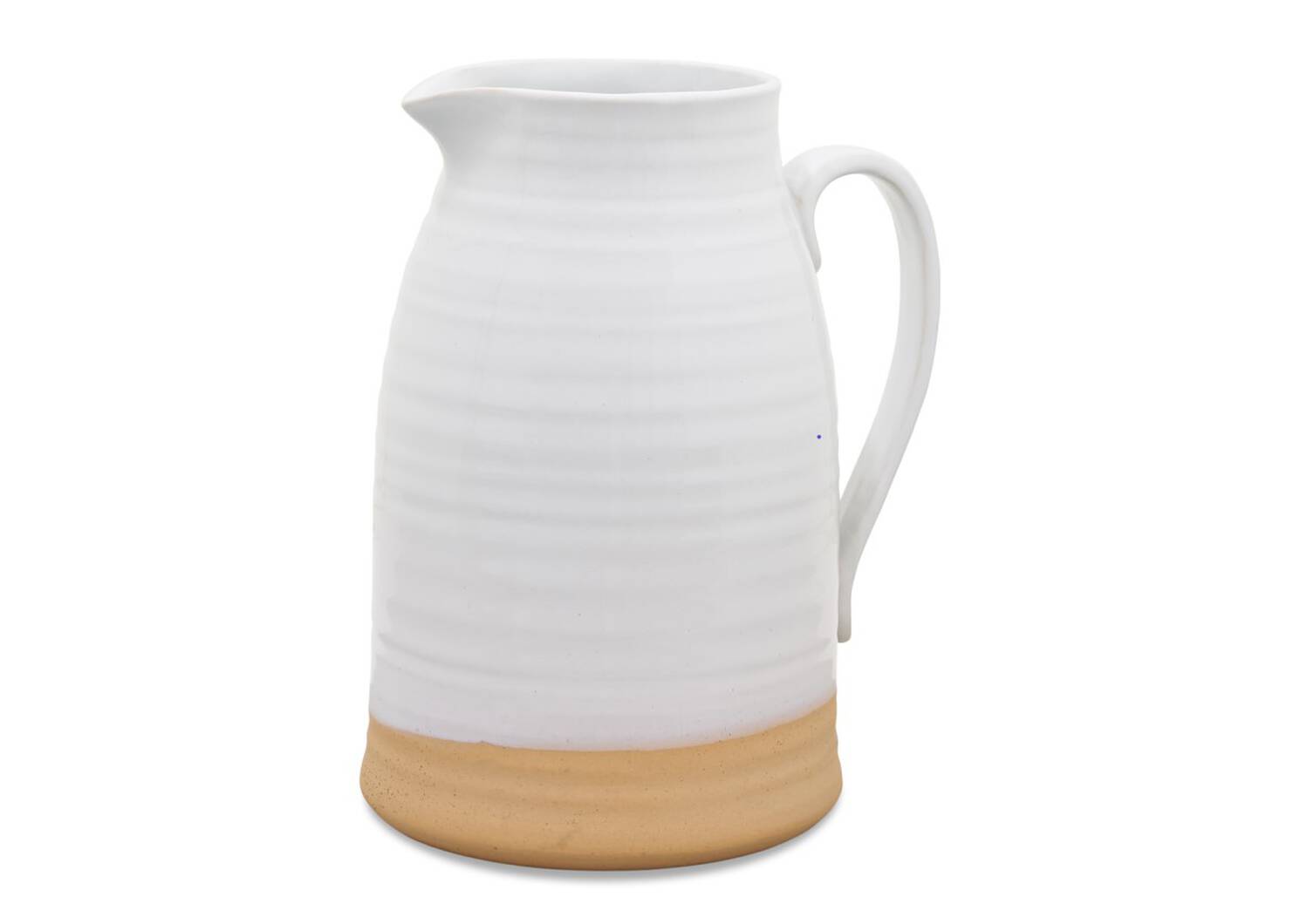 Petit vase carafe Lois blanc