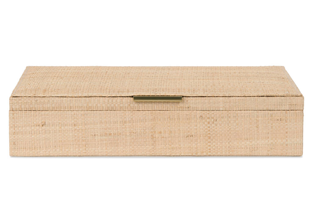 Rollins Raffia Storage Box Large Natu