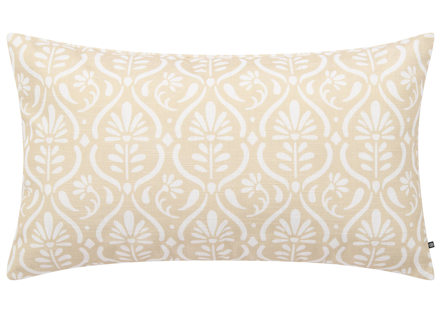 Lettie Pillow 14x24 Ivory/Tan