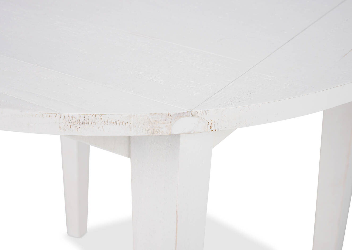 Febe Drop Leaf Dining Table -Heron White