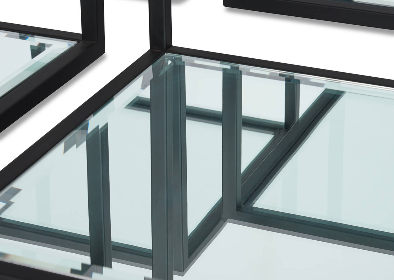 Brady Coffee Table Set -Black