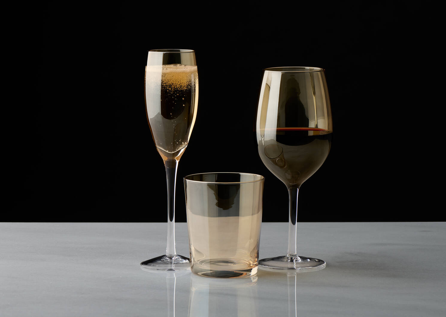 Amber Wine Glass