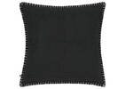 Finn Boucle Pillow 20x20 Black/Ivory