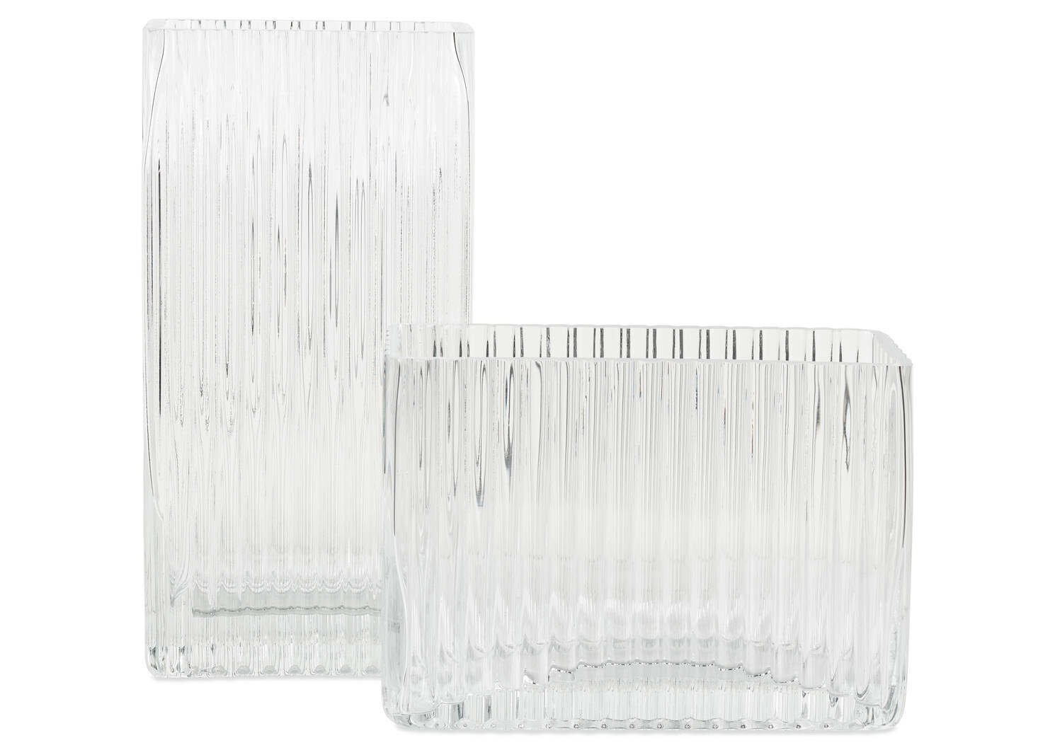 Dora Vase Wide Clear