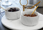 Carrara 7pc Tapas Set w/ Rd Tray Bras