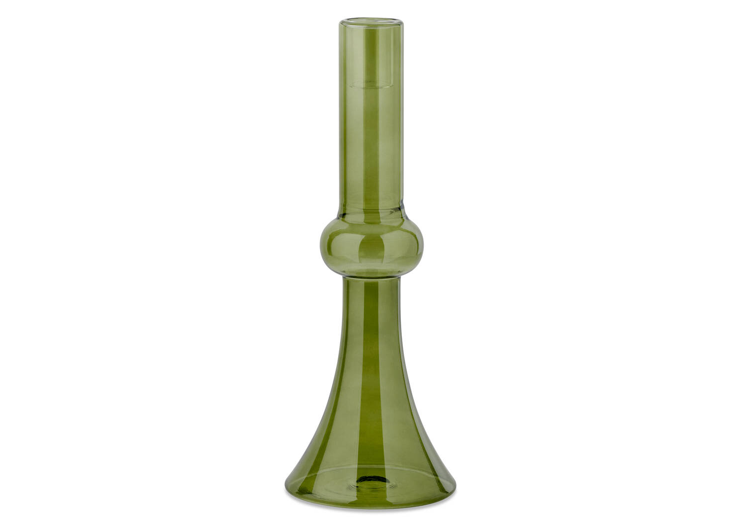 Renn Candle Holder Short Green