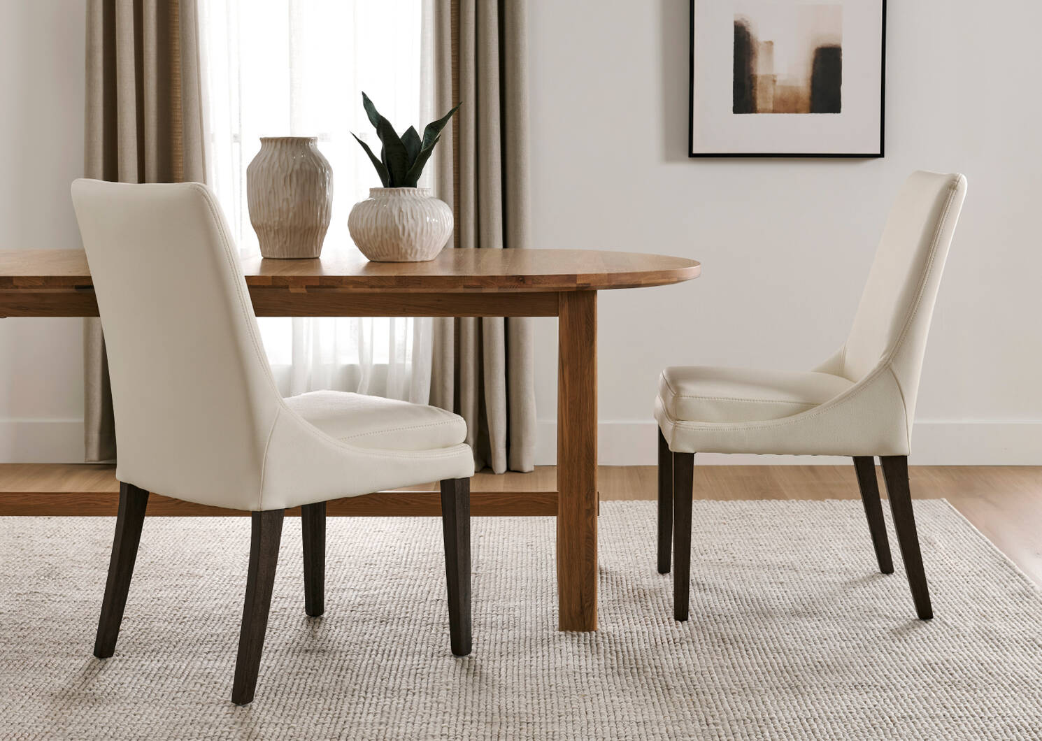 Murdoch Dining Chair -Becca Cream/Mink