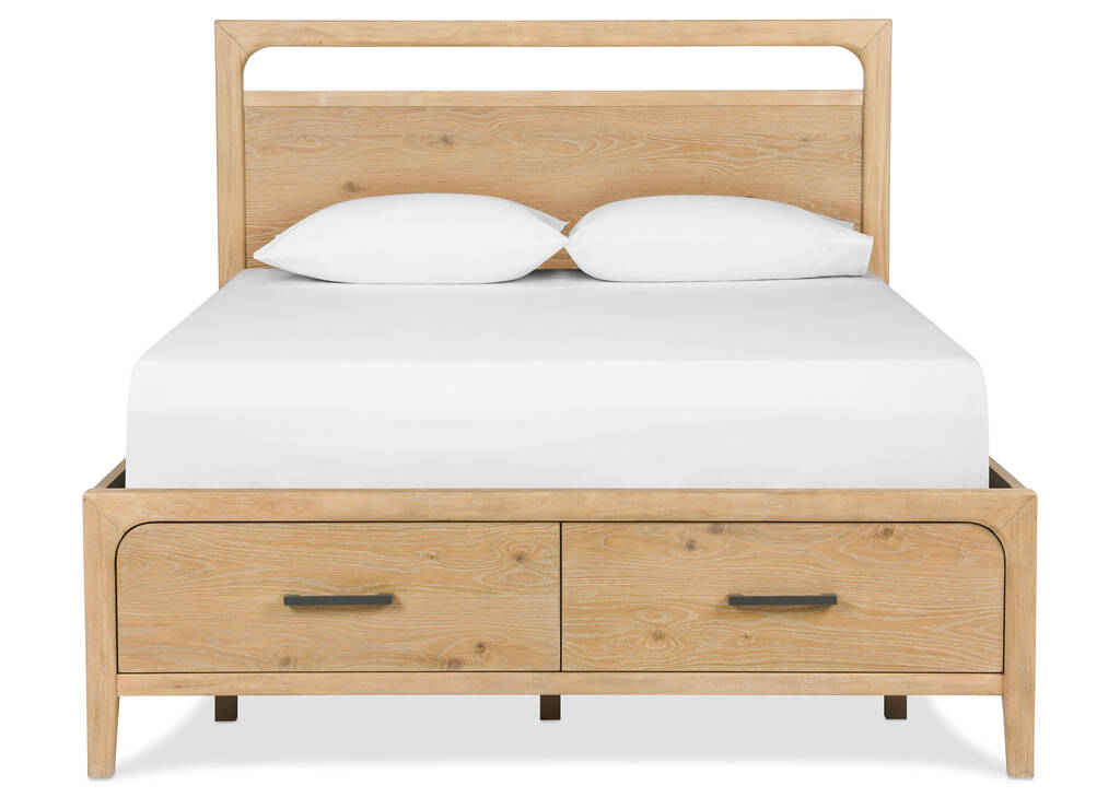 Marisol Storage Bed -Nevin Sand