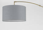 Lampe sur pied en arc Yonge noir/laiton