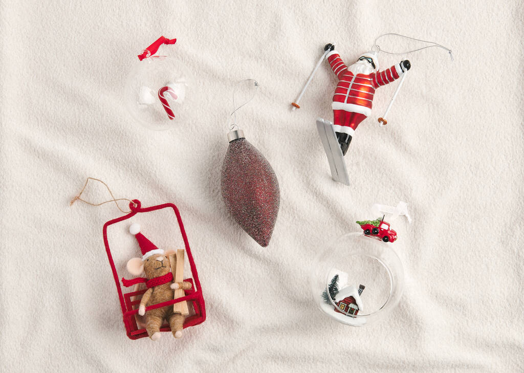 Festive Red Ornament Set