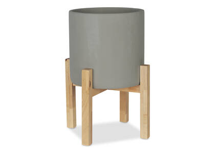 Adah Standing Planter Large Grey