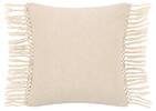 Lara Cotton Pillow 20x20 Ivory