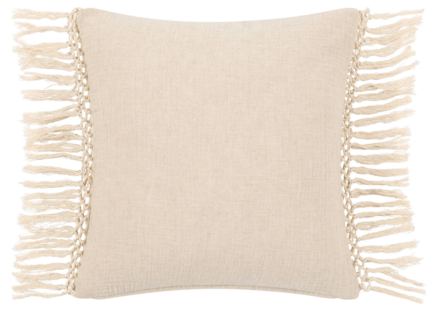 Lara Cotton Pillow 20x20 Ivory