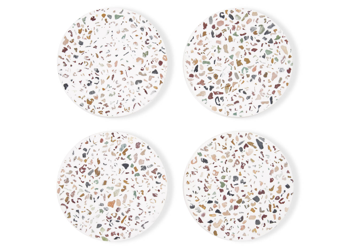 Ensemble de sous-verres terrazzo Pisa