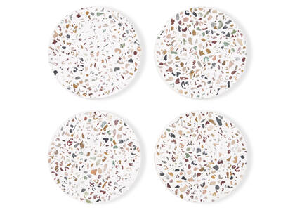 Ensemble de sous-verres terrazzo Pisa