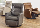 Paramount Leather Recliner -Sol Cinnamon