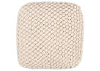 Kerr Cotton Crochet Pouf Ivory
