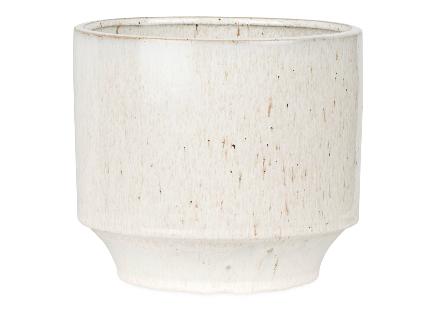 Fleur Planter Medium Speckled White