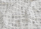 Ensembles de housse de couette en coton Collen blancs/gris