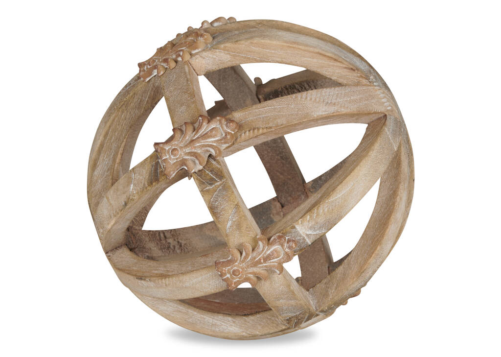 Boule décorative en bois Poet